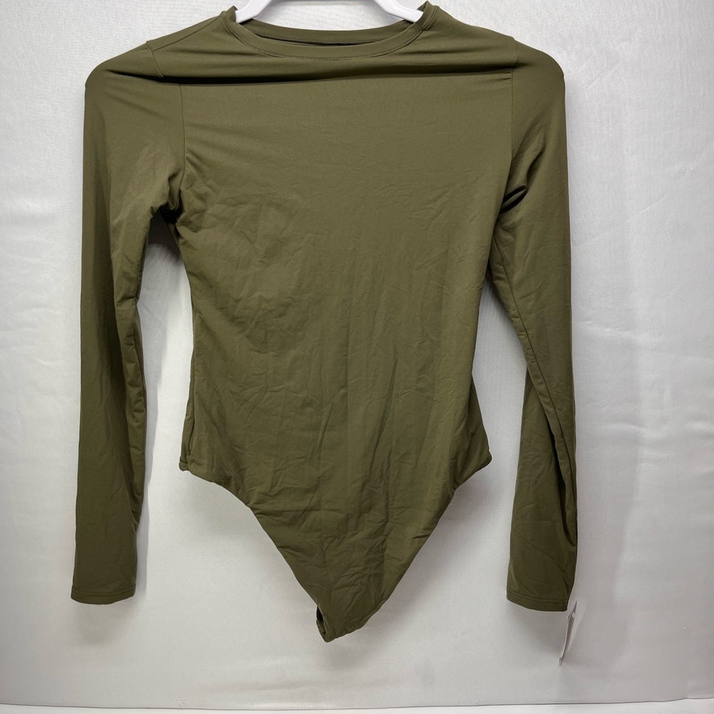 Auden Olive Long Sleeve Bodysuit